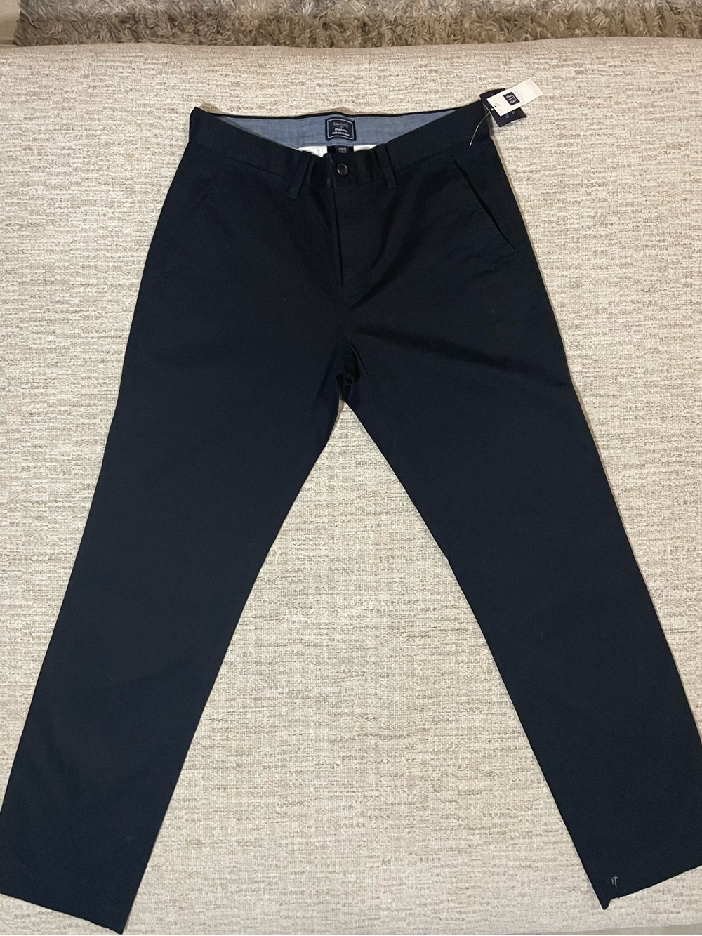 GAP Khakis Men's Black Straight Stretch Pants 29x30 NWT